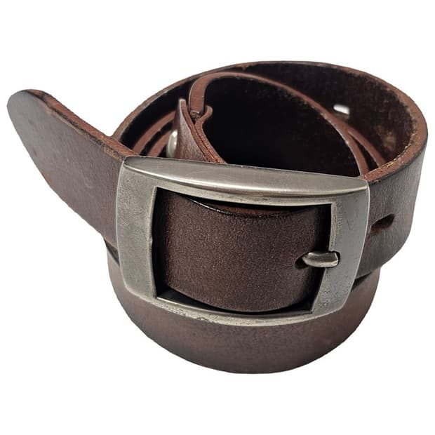 빈티지 슬림 가죽 벨트