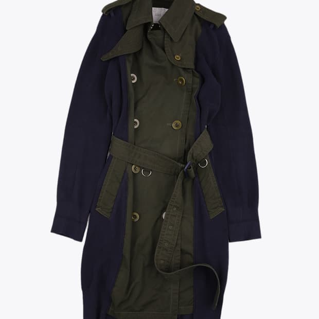 사카이 더블 브레스티드 코트 야상