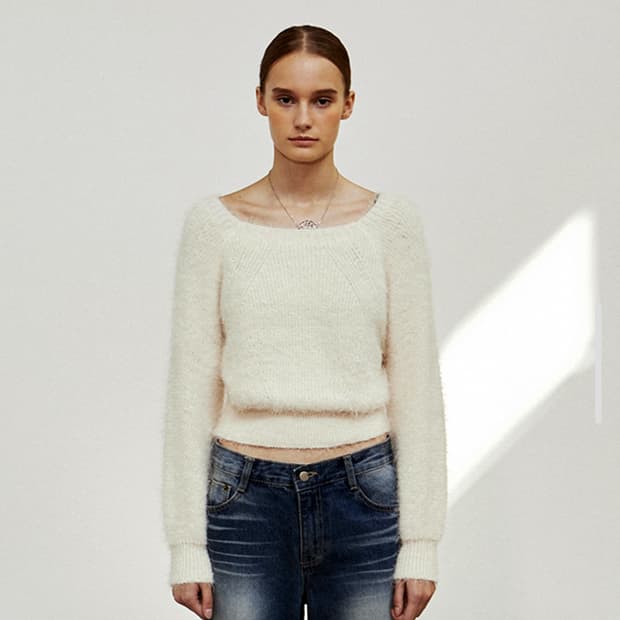 닉앤니콜(NICK NICOLE) 앙고라니트 55-66