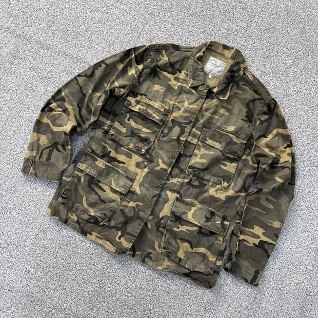 S 자라 카모 밀리터리 필드 자켓 0317J