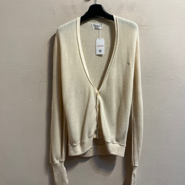 크리스챤 디올 아이보리 가디건