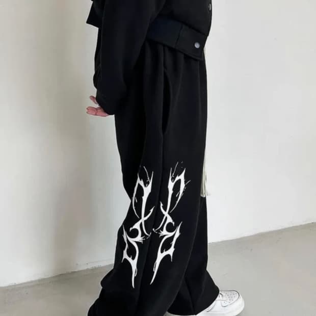 디쏘에이치 썬더 로고 팬츠