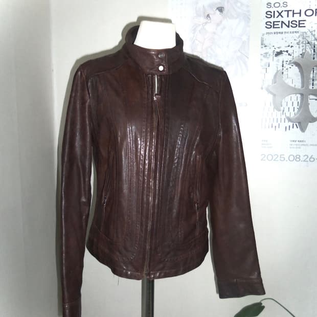 Vintage sheepskin brown jacket