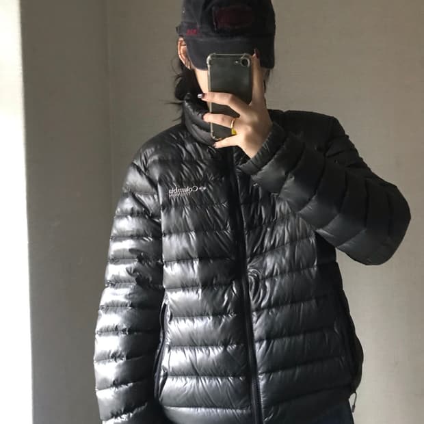 콜롬비아 딥카키 경량패딩