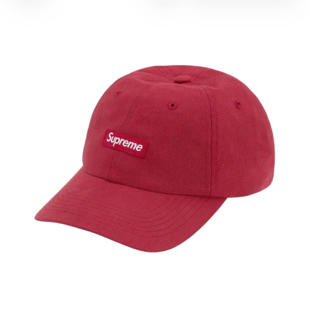 슈프림 코듀라 스몰 박스 6-패널 캡 버건디 (22FW)
