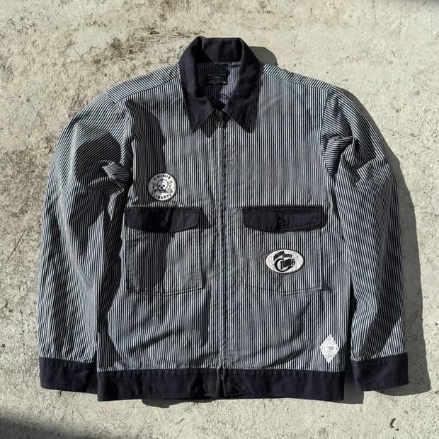 00s Crime Hickory stripe 워크자켓
