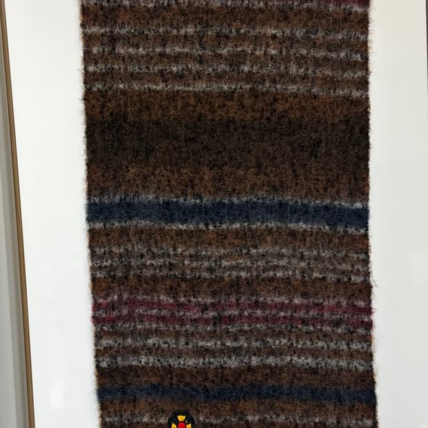 비비안웨스트우드 머플러 브라운 멀티컬러