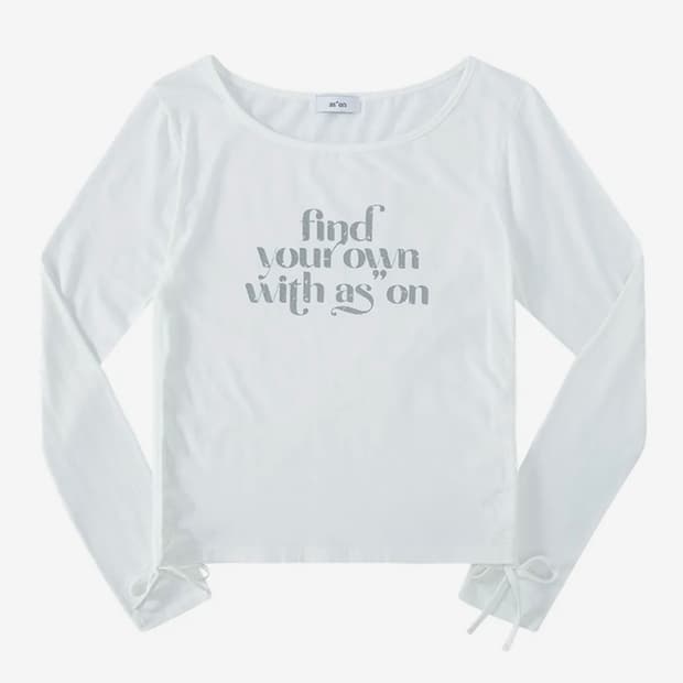 (새상품) 애즈온 블랑쉐 셔링티 화이트