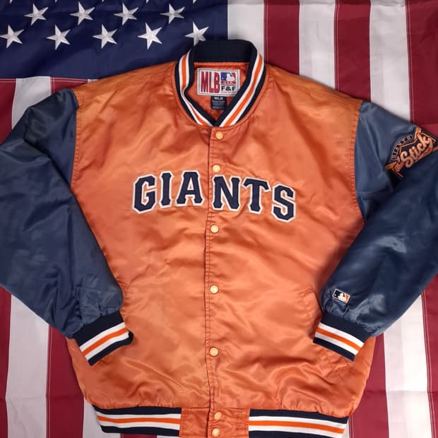 90's 빈티지 MLB 자이언츠 사틴 스타디움 자켓