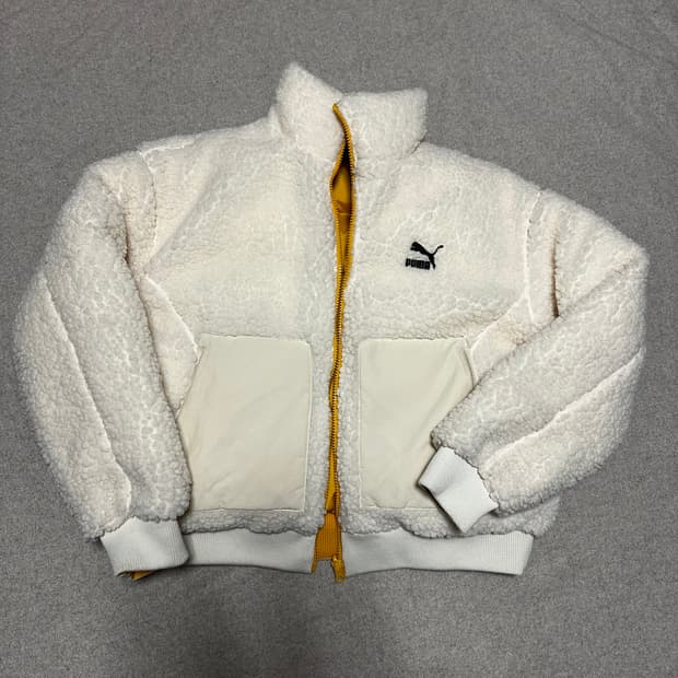 푸마 데바 리버서블 크롭 푸퍼 패딩M