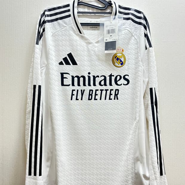 24-25 레알마드리드 어센틱 긴팔 노마킹 해외 M