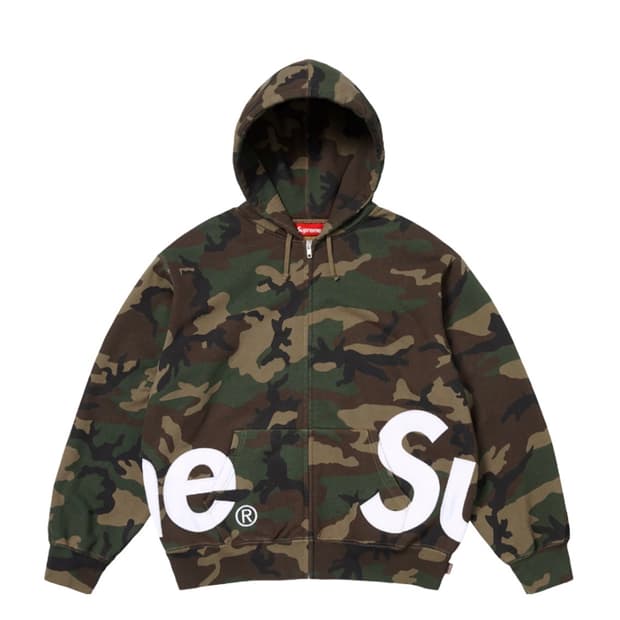 슈프림 카모 후드집업