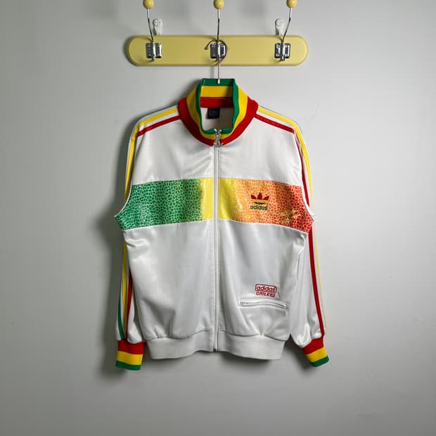 아디다스 칠레62 화이트 빈티지 트랙탑 져지 S