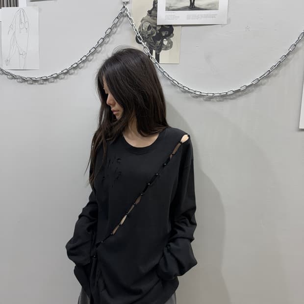혜인서 슬래쉬드 그런지 롱 슬리브