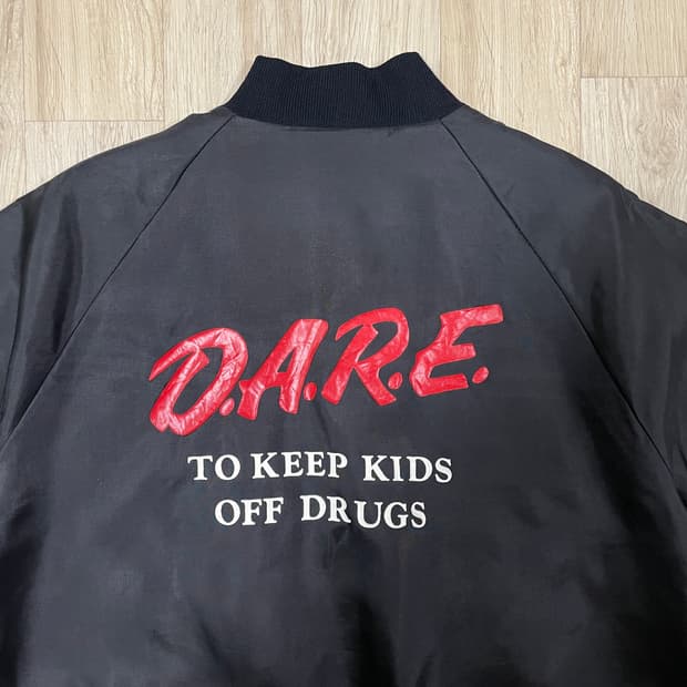 105) 80's 웨스트아크 DARE 올블랙 바시티(미국제)