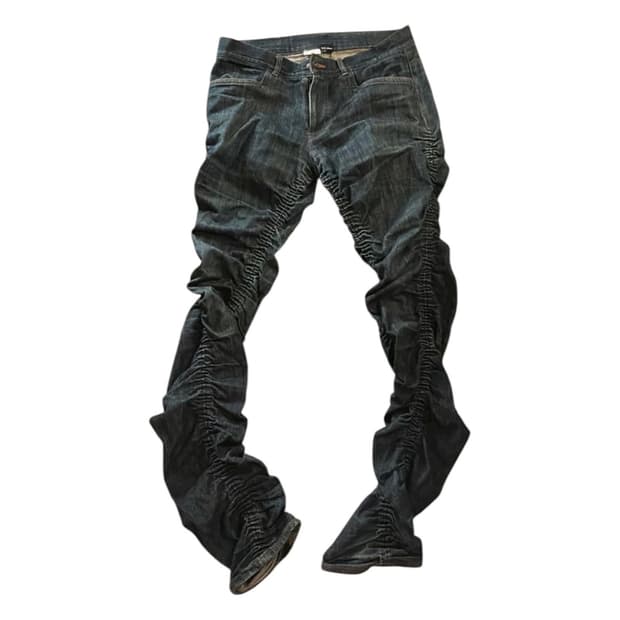 Gadget Grow japan 가젯그로우 셔링 데님 팬츠