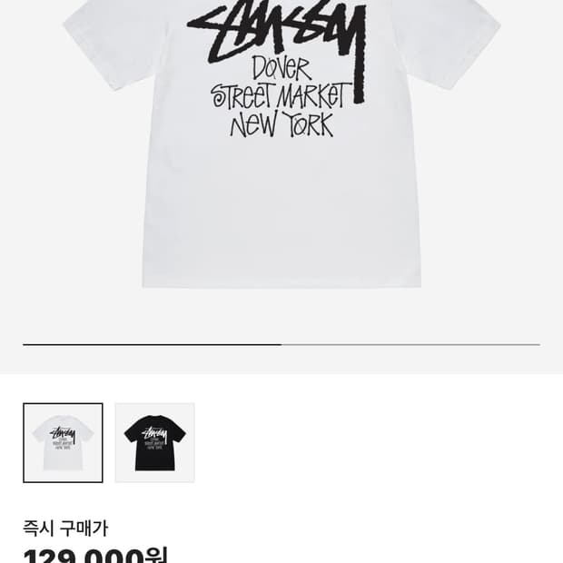 스투시 DSM 뉴욕 반팔티 L