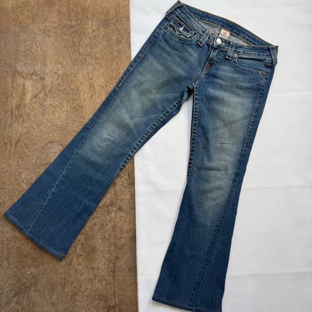 truereligion 트루릴리젼 조이 로우 라이즈 부츠컷 팬츠