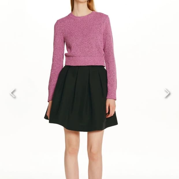 앤유 스커트 FRIULI Stitch point tucked skirt