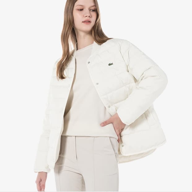 라코스테 구스다운 경량 패딩 36 새상품