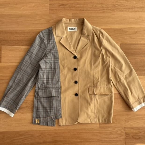 THEILMA 더일마 비대칭 배색 자켓