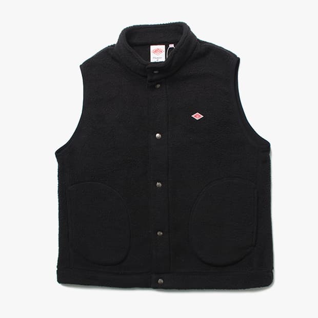  DANTON "Black Fleece Vest"