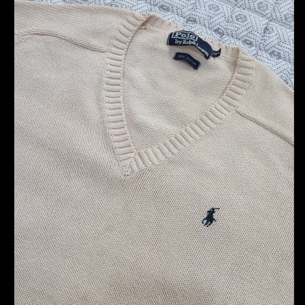 폴로 브이넥 니트 105