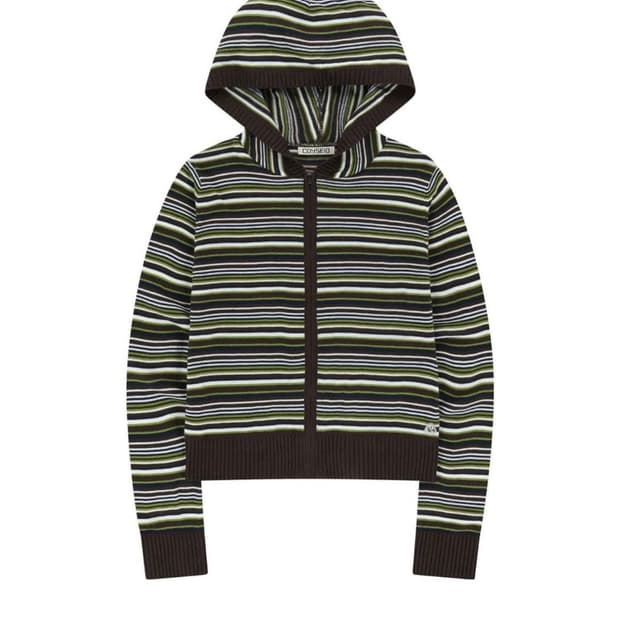 코이세이오 SOFT KNIT ZIP-UP STRIPE