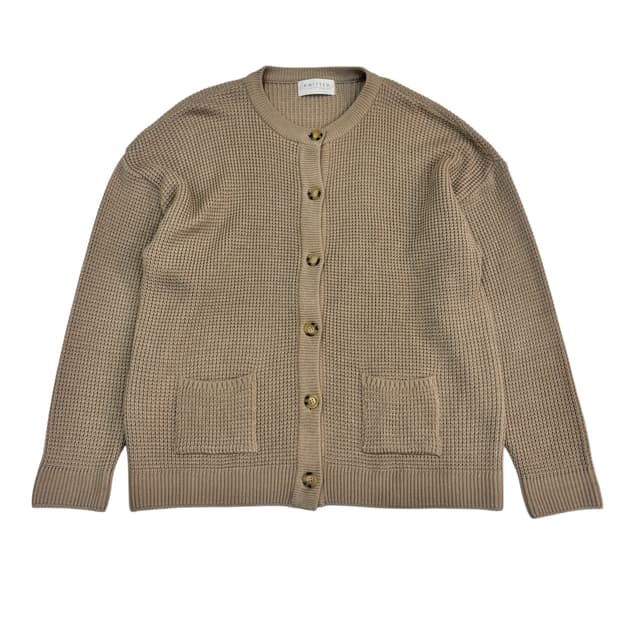 니티드 라운드넥 가디건