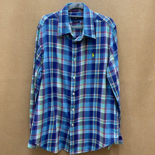 폴로랄프로렌 릴렉스드핏 체크셔츠(옐로우포니)