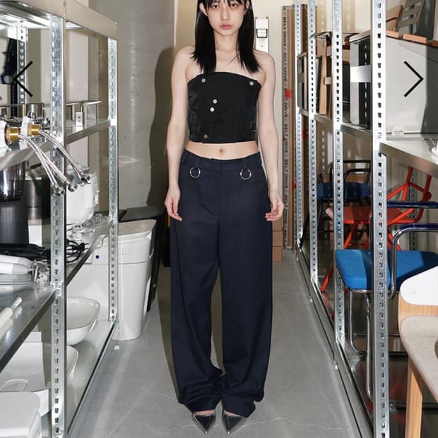 dared wide belt loop trousers m사이즈