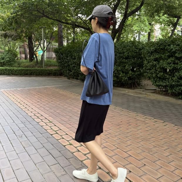 shop klue 샵 클루 still washed 티셔츠 블루