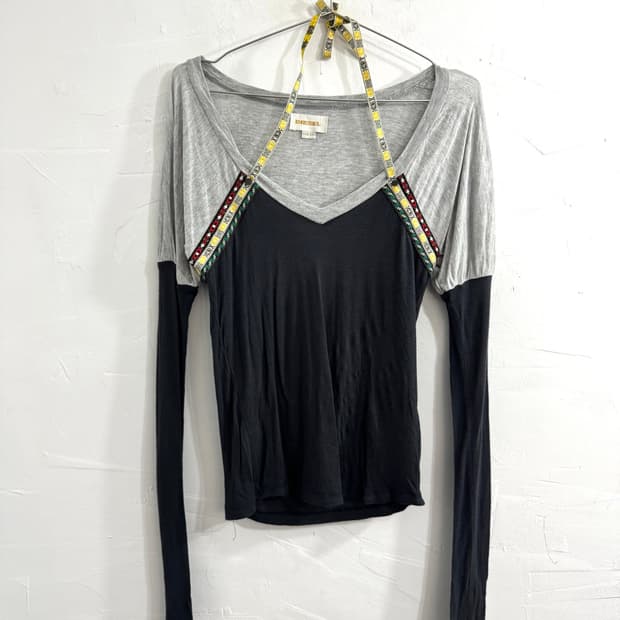 diesel ethnic detail longsleeve