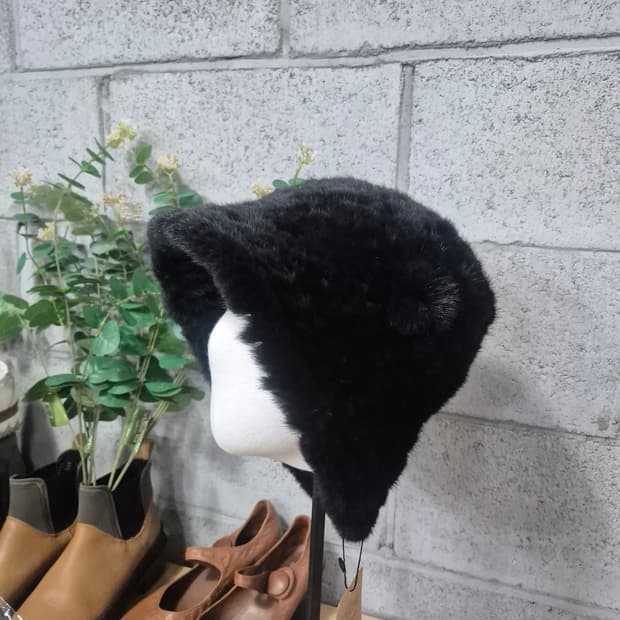 밍크니팅모자 (새제품)
