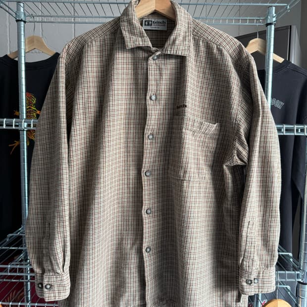 90s BitchSkateboard 플란넬 셔츠