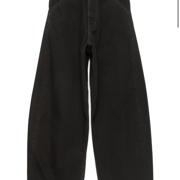 Wide Curve Jeans Bleached Black 4