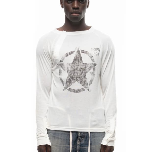 Nofaithstudios STAR LONGSLEEVE WHITE