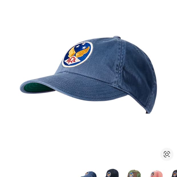 더블알엘 가먼트 다잉 트윌 볼캡 블루 (새상품)