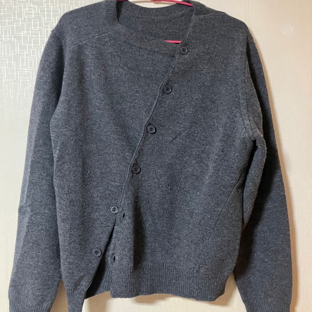 EE 2way cardigan grey 