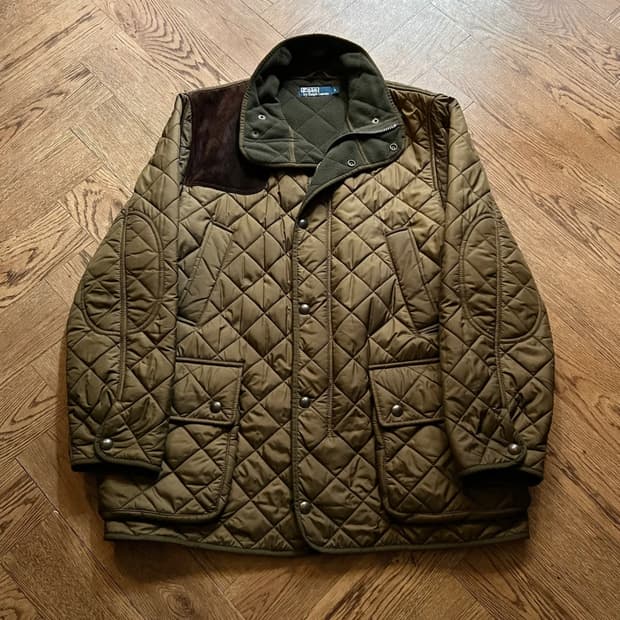 [L]폴로 랄프로렌 클래식 카키 퀼팅 헌팅 자켓