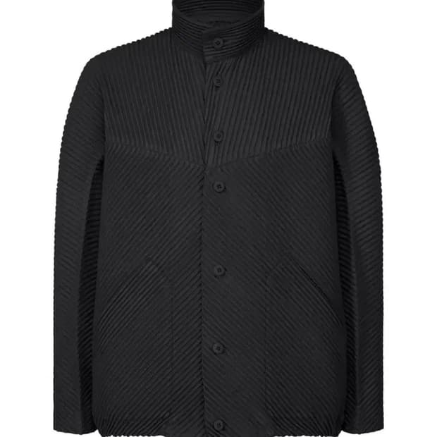 옴므플리세 9월 먼슬리 하이넥 자켓 블랙 3사이즈 새상품