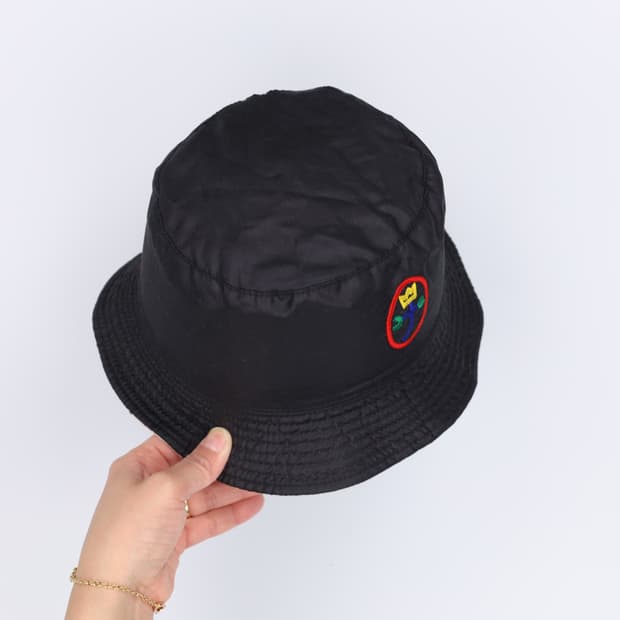 F 빈티지 키즈 리버시블 버킷 0415H1