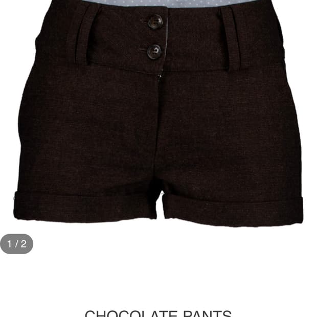 샬롬클럽 숏팬츠 초콜릿팬츠