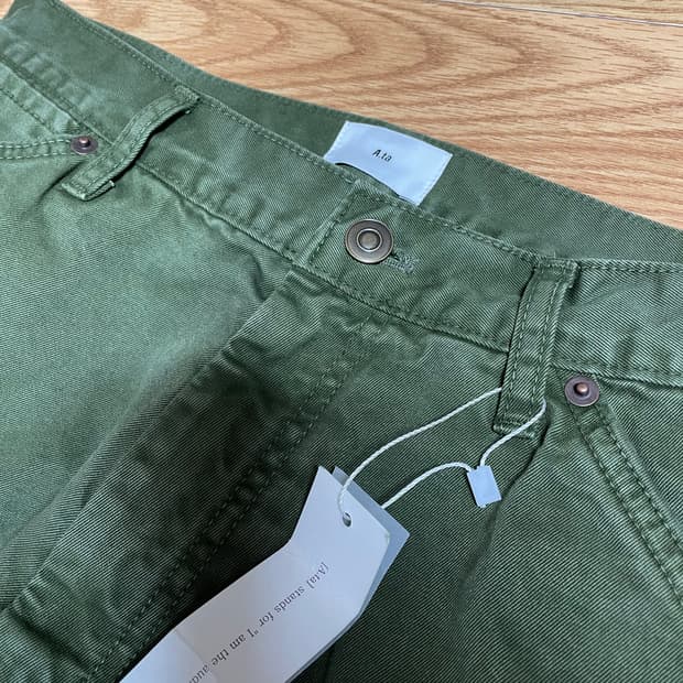 A.ta(에이타) 카펜터 데님 moss m사이즈