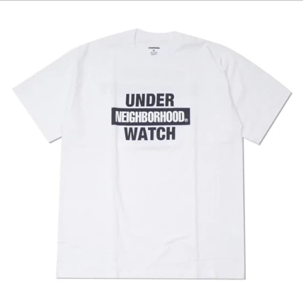네이버후드 반팔 티셔츠 화이트 