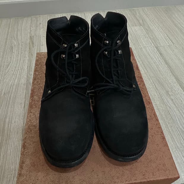 그라더스 부츠 스웨이드 블랙