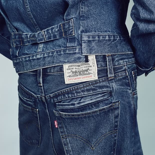 사카이 리바리스 데님 팬츠 블루