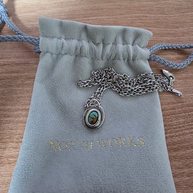 노스웍스 터키석 목걸이+ Azuki Chain M