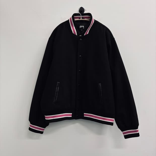 스투시(Stussy) XL 토크 멜튼 바시티 자켓 