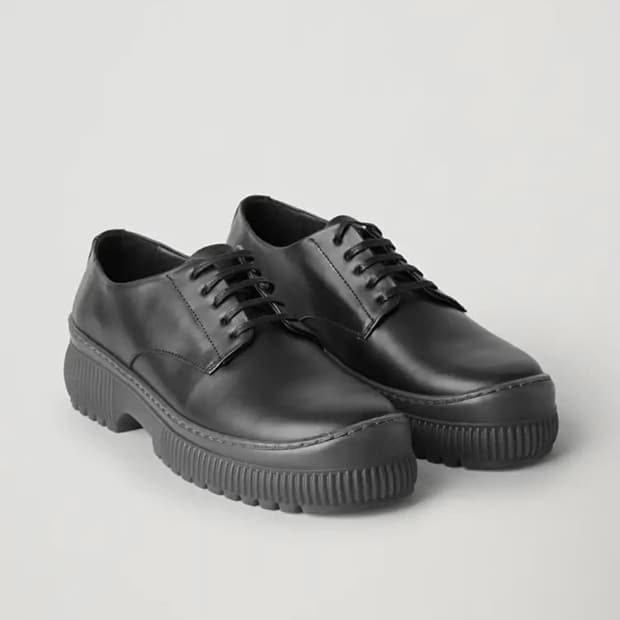 [43] 코스(COS) 청키 레더 더비 슈즈